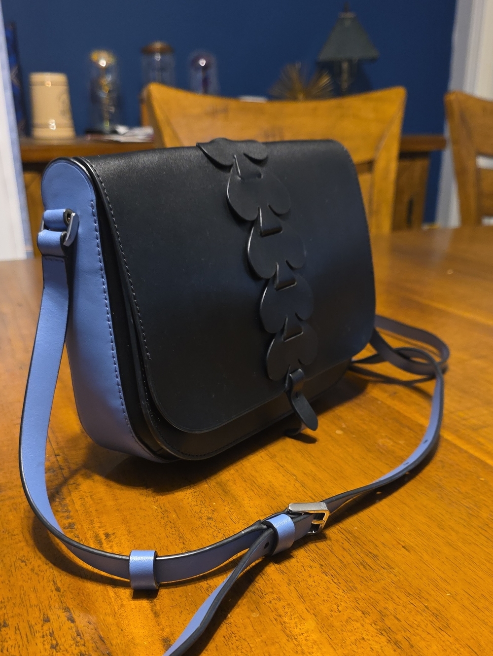 Kate Spade Nadine Woven Spade Medium Flap Shoulder Bag - Picture 16 of 16